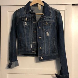 ripped denim jacket